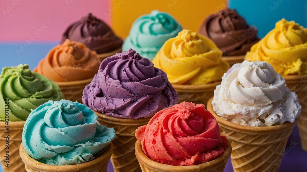 Rainbow of Ice Cream Delights Rainbow of Ice Cream Delights