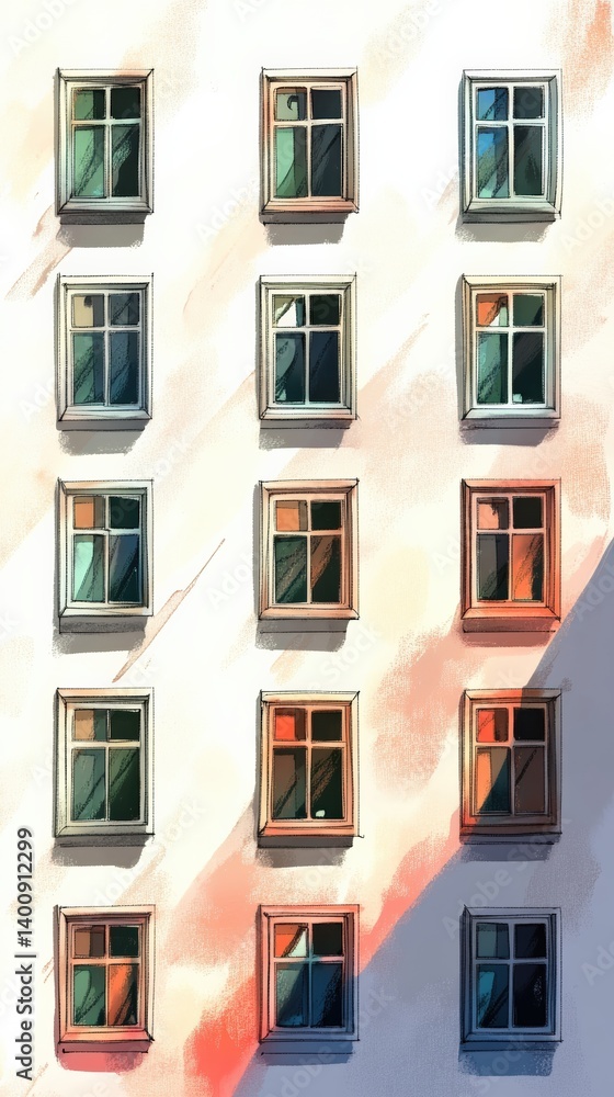Obraz premium minimalist windows
