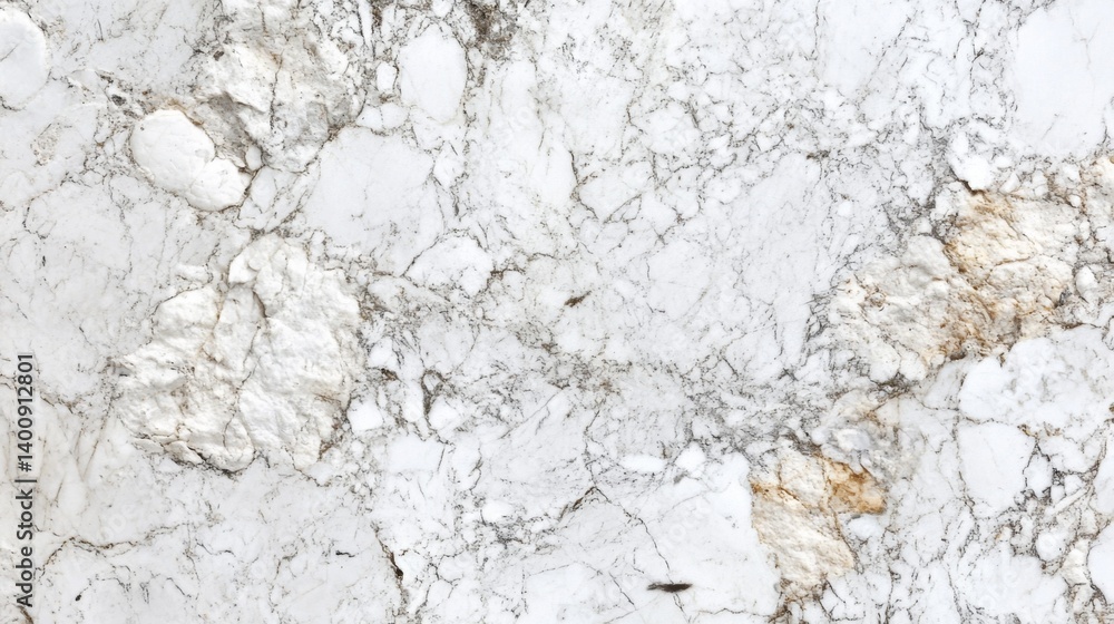 Fototapeta premium Elegant white marble texture with subtle veins, offering a clean and luxurious background for designers