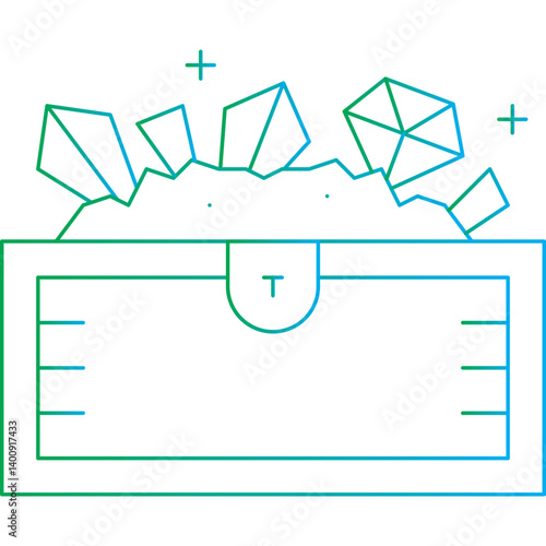Treasure icon single vector illustration