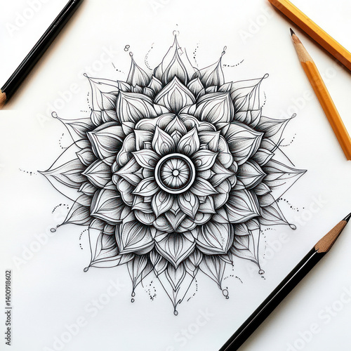 pencil drawing on paper