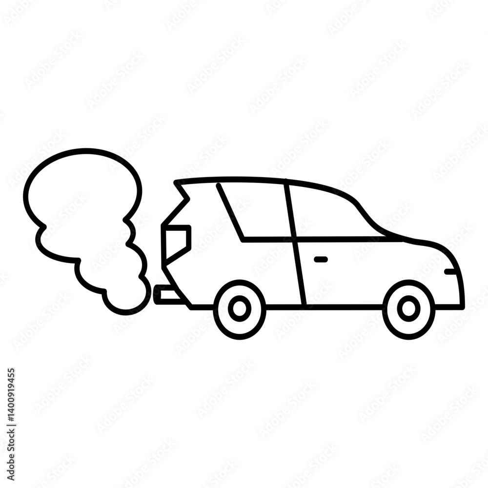 transportation pollution icon vector illustration concept transportation pollution icon vector illustration concept