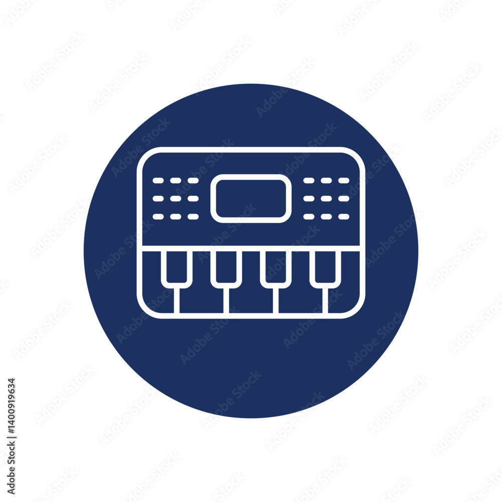 Synthesizer Icon Vector Stock Illustration Synthesizer Icon Vector Stock Illustration