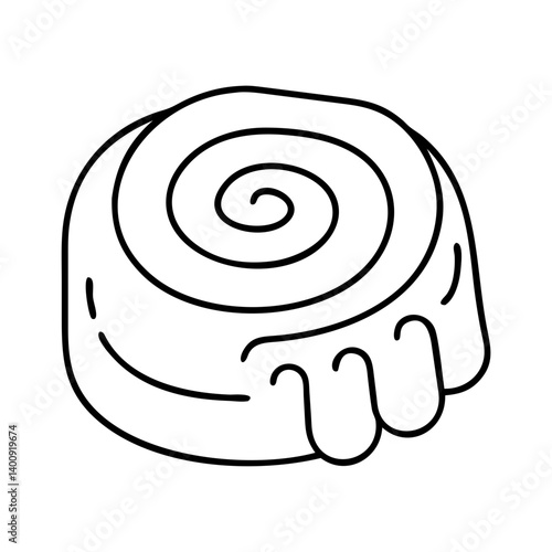 A Delicious Swirl Pastry Sweet Treat Bakery Item