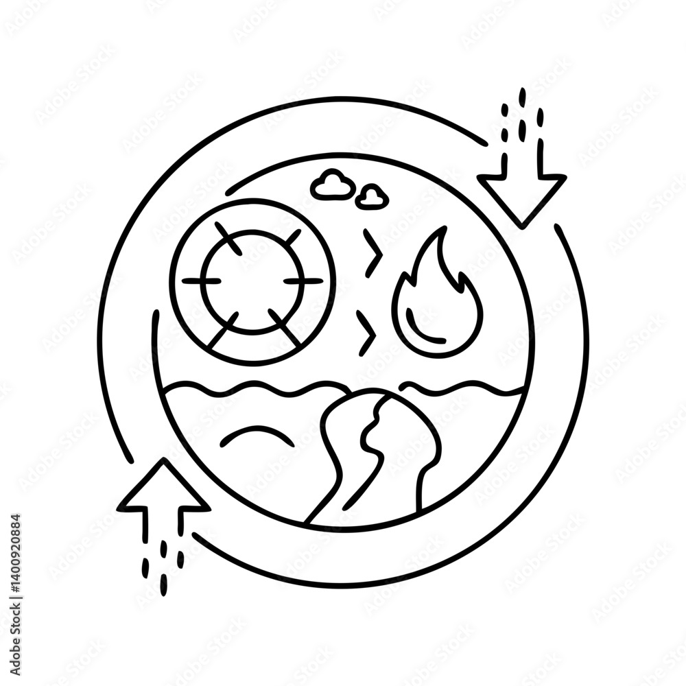 The continuous water cycle showing evaporation condensation precipitation and runoff The continuous water cycle showing evaporation condensation precipitation and runoff