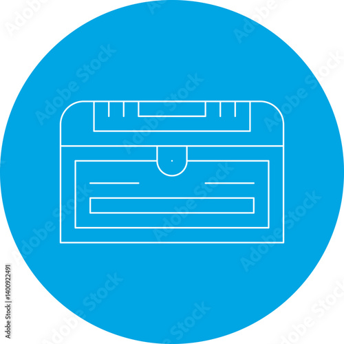 Treasure Chest II icon single vector illustration