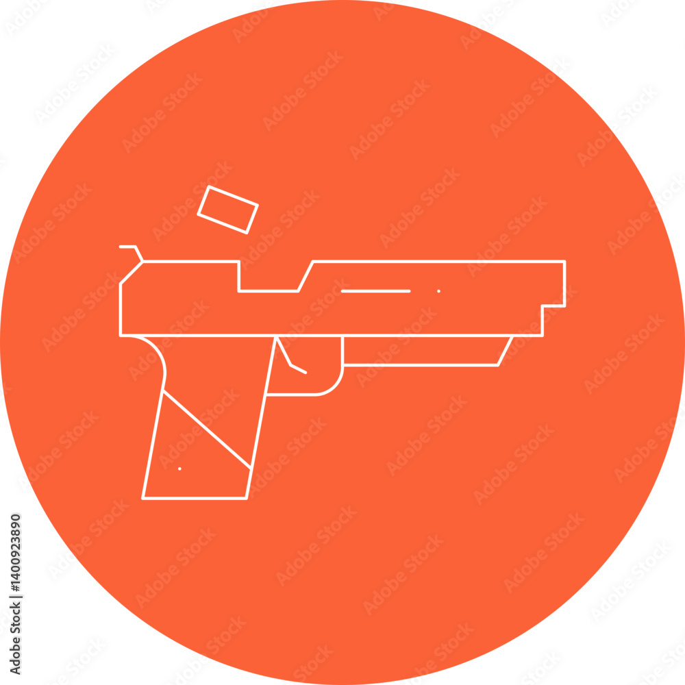 Pistol icon single vector illustration Pistol icon single vector illustration