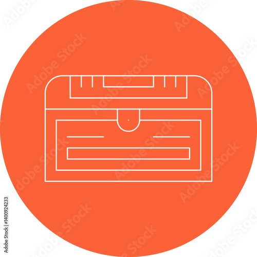 Treasure Chest II icon single vector illustration