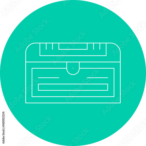 Treasure Chest II icon single vector illustration