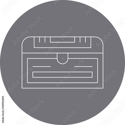 Treasure Chest II icon single vector illustration
