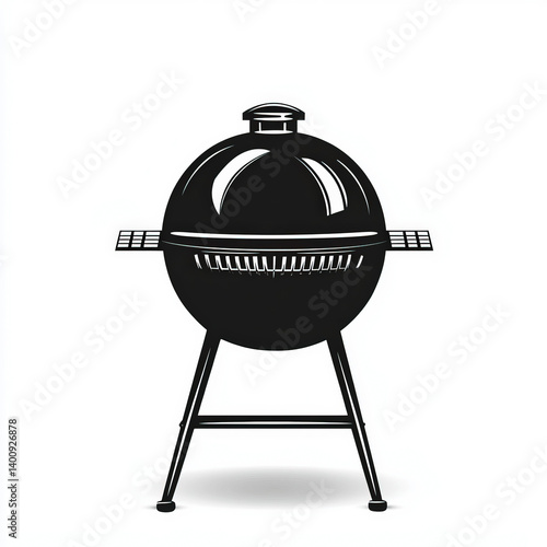 barbecue silhouette , black...