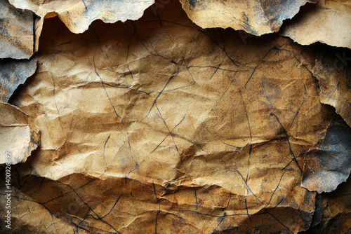 An old parchment paper back...