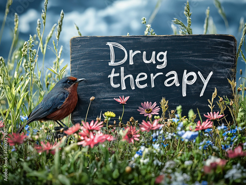 Drug therapy text written o...