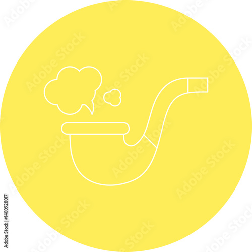 Smoking Pipe icon single vector illustration