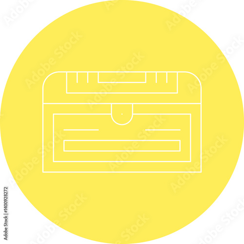 Treasure Chest II icon single vector illustration