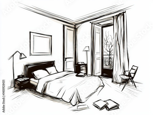 Home sketch: A cozy illustr...