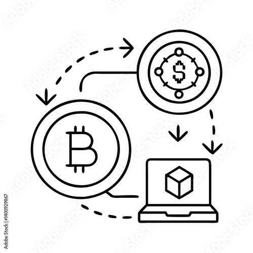 Cryptocurrency Exchange Platform Bitcoin Transaction to Fiat Money Digital Asset Trading Online Wallet