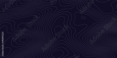 Elevated terrain abstract geographic topographic artistry vector illustration. wave Line topography map contour wavy pattern design. 