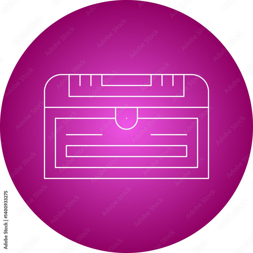 Treasure Chest II icon single vector illustration Treasure Chest II icon single vector illustration