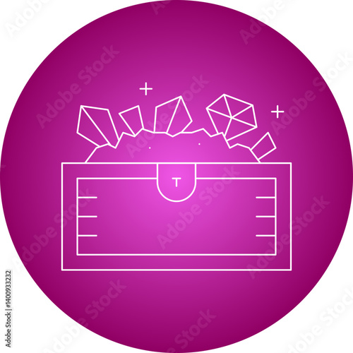 Treasure icon single vector illustration