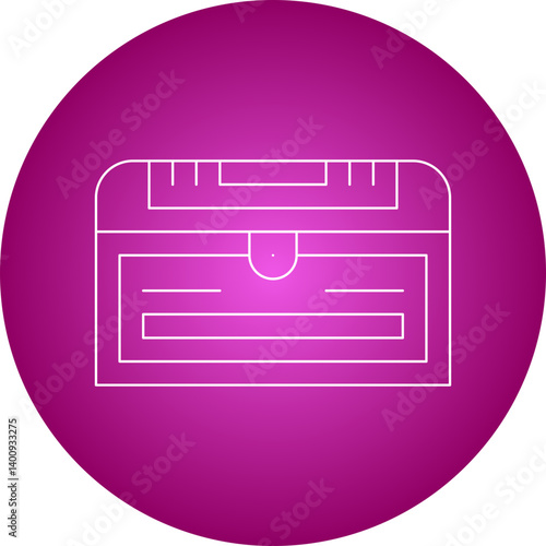 Treasure Chest II icon single vector illustration