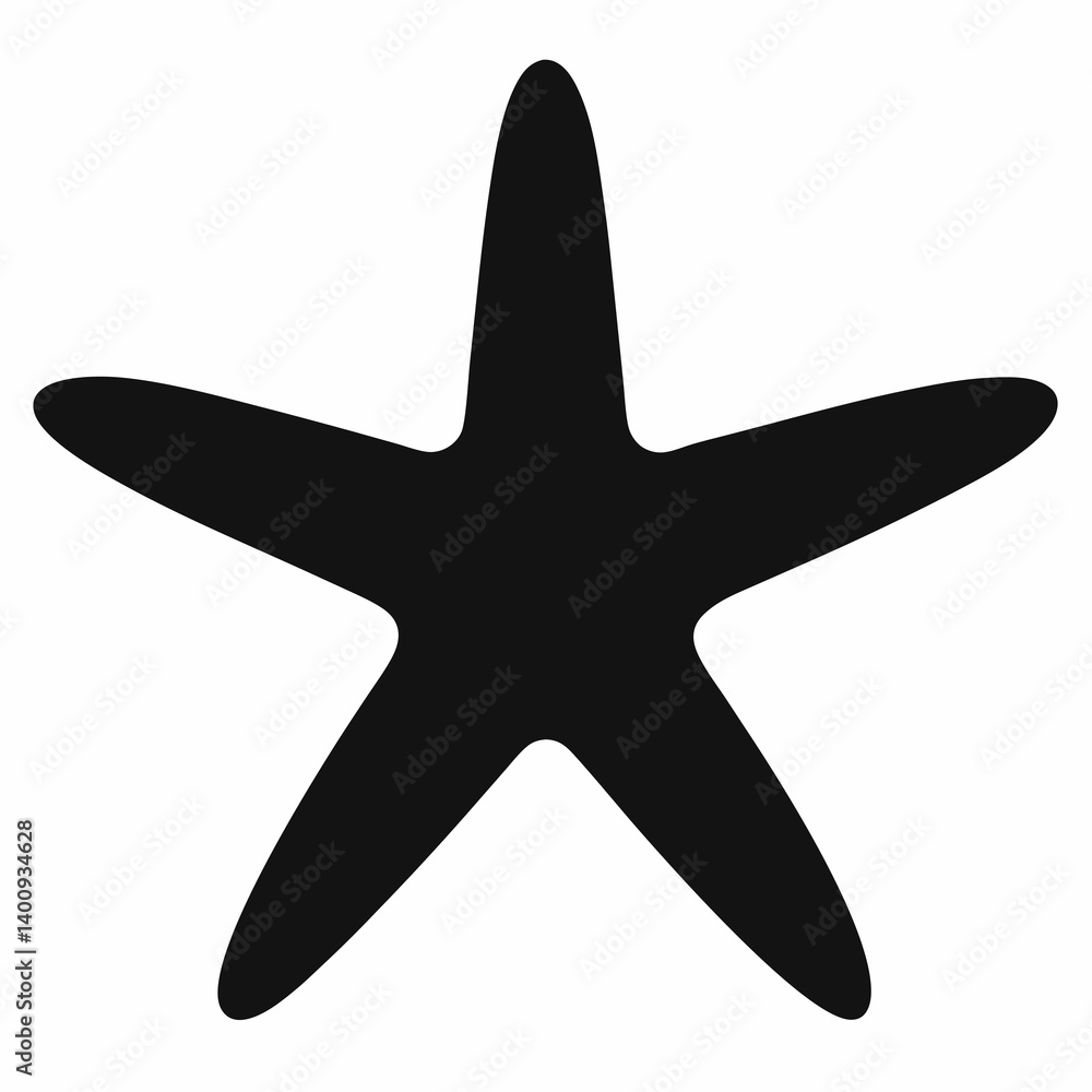 starfish icon silhouette vector illustration starfish icon silhouette vector illustration