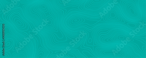 Abstract wavy topographic line background. Seamless pattern and banner design. Modern and dynamic feel to topographic mapping vector illustration.