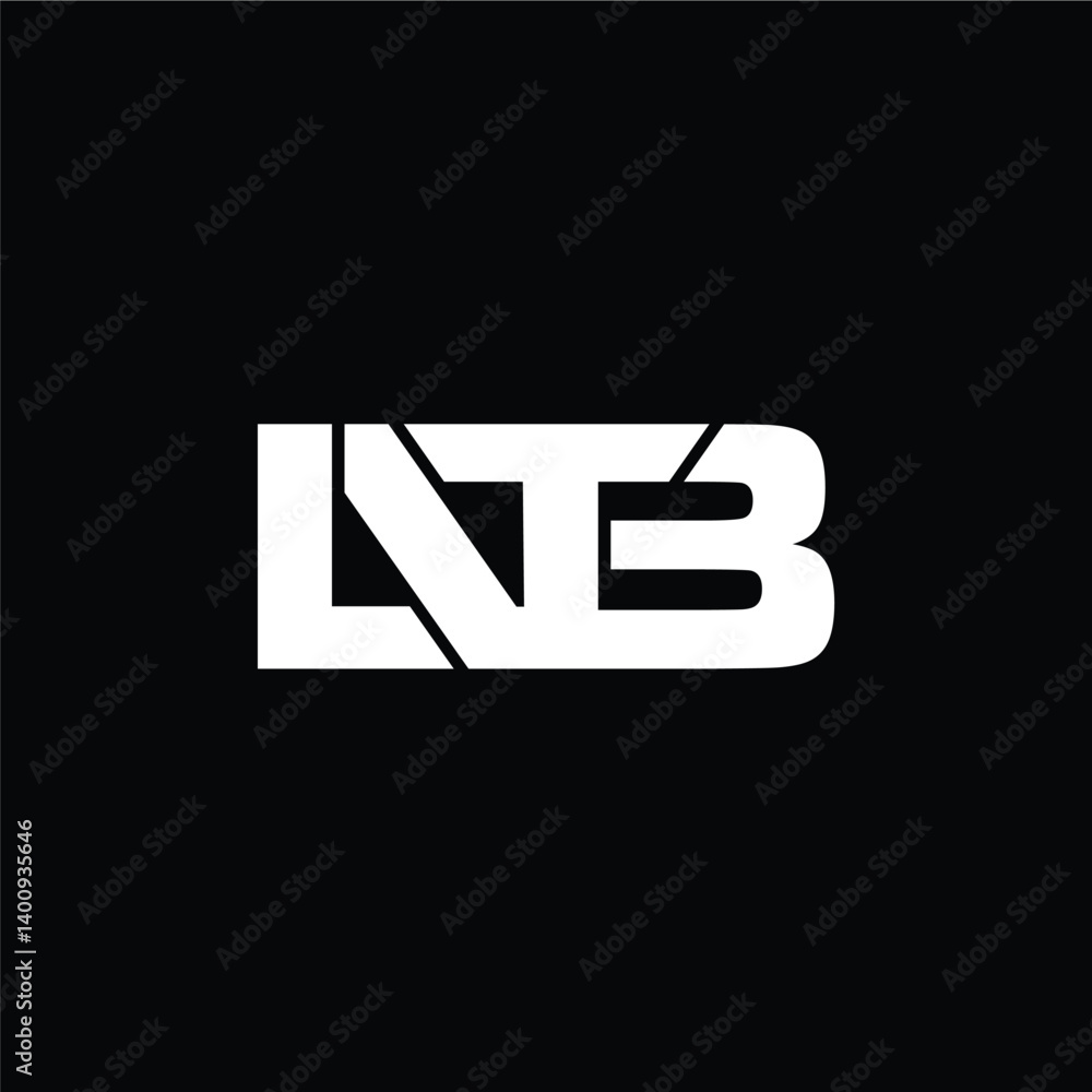 letter LNTB concept logo design vector template letter LNTB concept logo design vector template