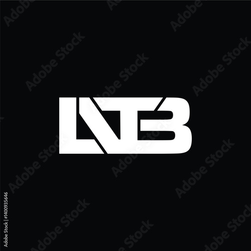 letter LNTB concept logo design vector template