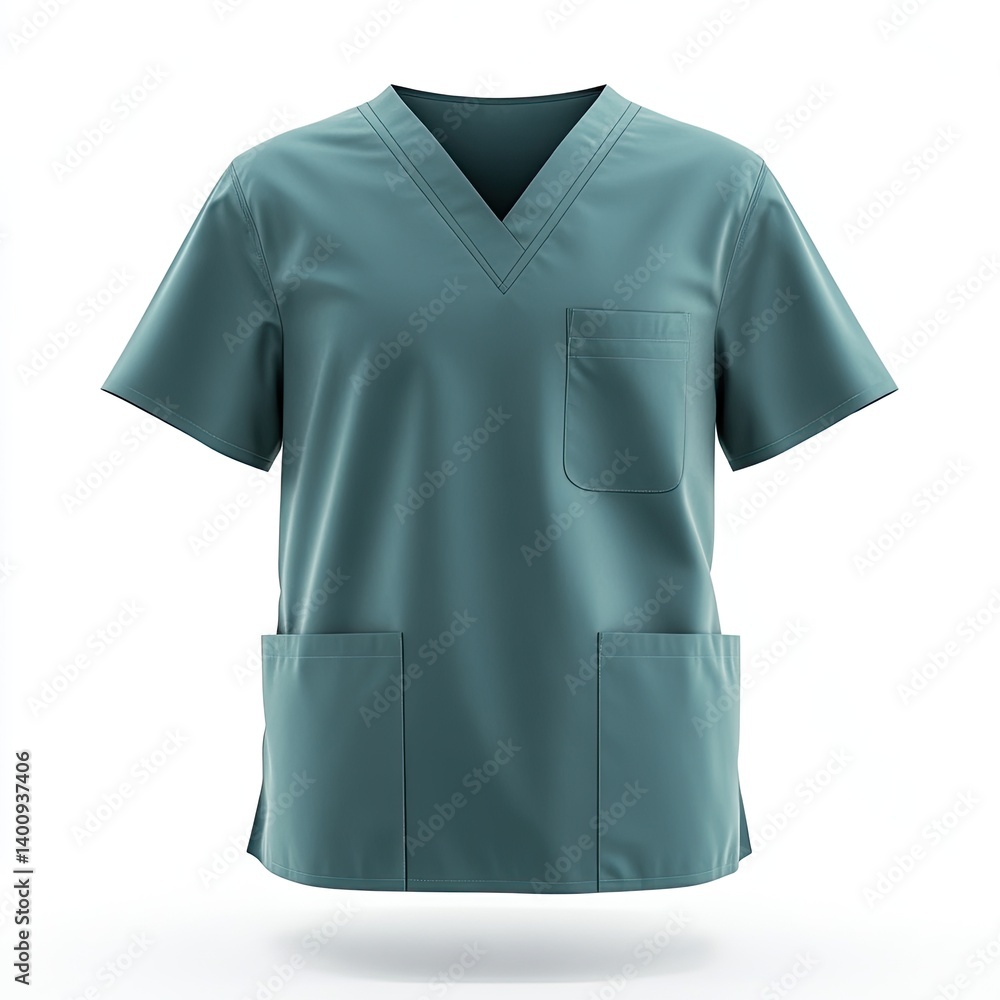 Teal V-neck Scrub Top Teal V-neck Scrub Top