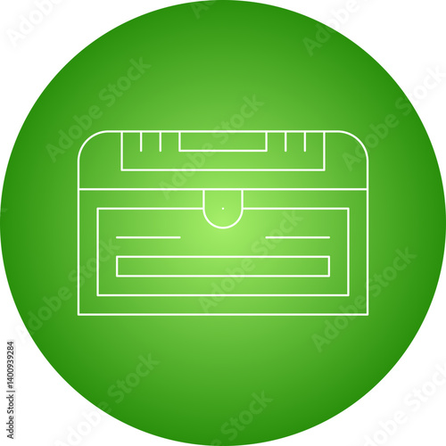 Treasure Chest II icon single vector illustration