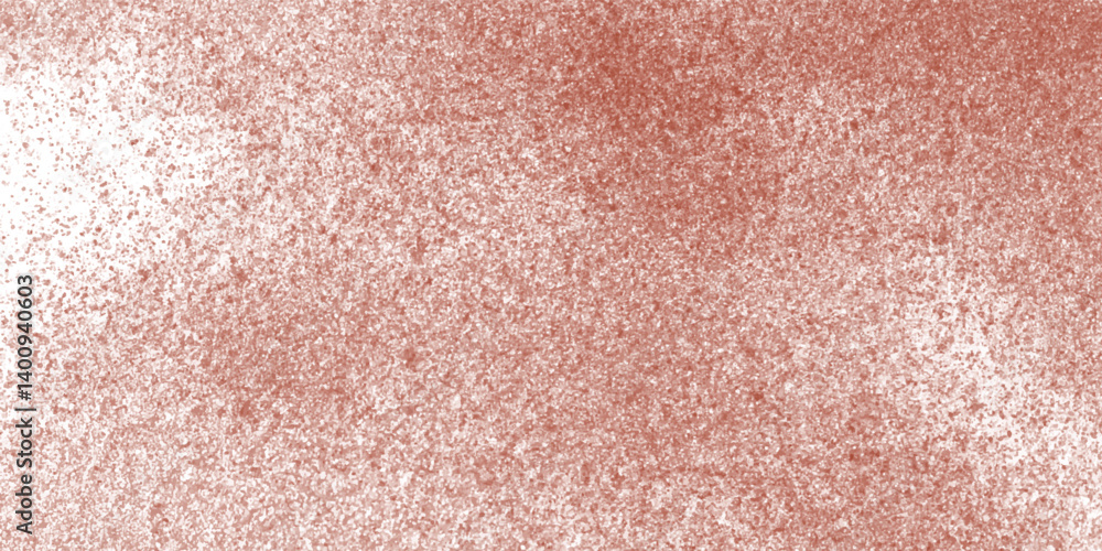 Fototapeta premium Grainy pigment background with scattered spray particles in sienna and rust