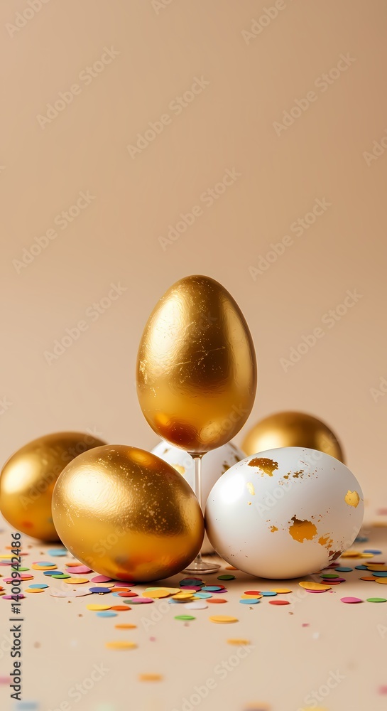 golden eggs in a nest golden eggs in a nest