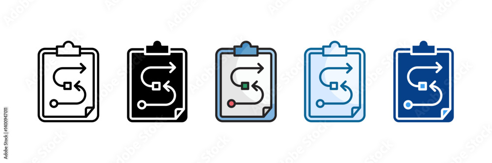 Procedure Icon Set Multiple Style Collection Procedure Icon Set Multiple Style Collection