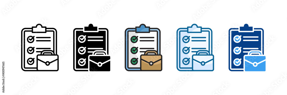 Career Icon Set Multiple Style Collection Career Icon Set Multiple Style Collection