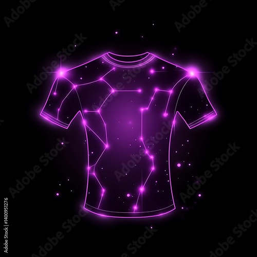 Neon Glow T Shirt Design, Stellar Style of excellence in splendor beyond compare with grace