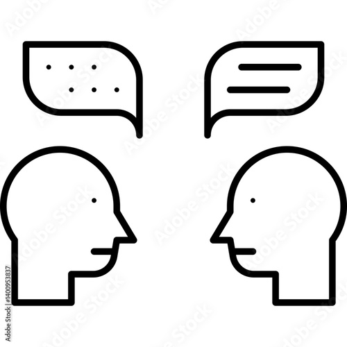 Confabulation icon single vector illustration