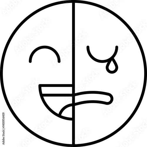 Bipolar icon single vector illustration
