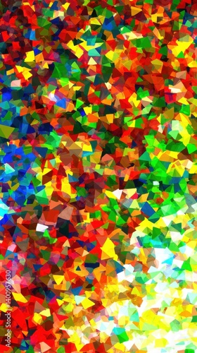 Colorful Abstract Geometric Art Background: Vibrant and Dynamic Modern Digital Design