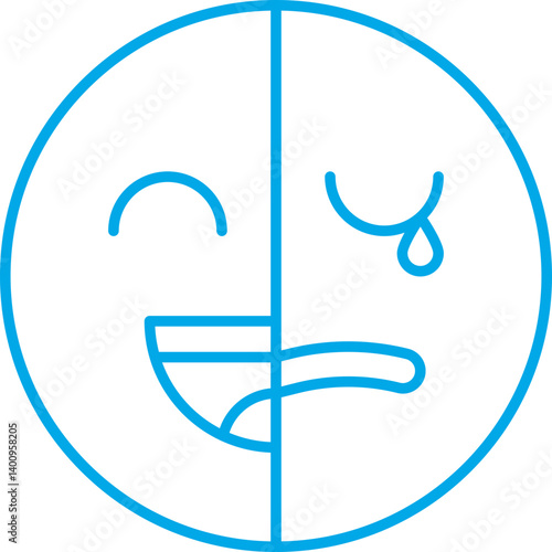 Bipolar icon single vector illustration