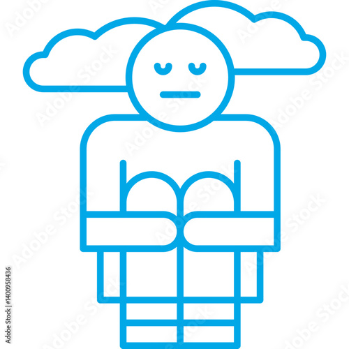 Hoplessness icon single vector illustration