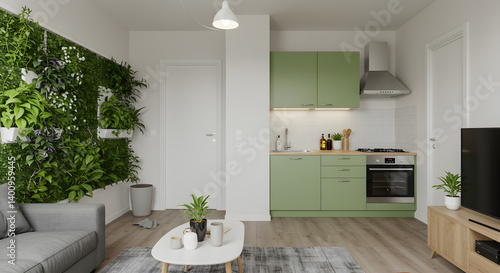 modern living room with white furniture