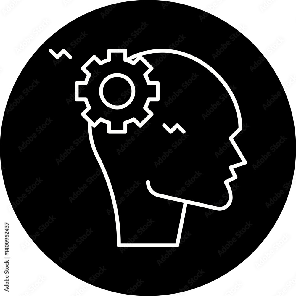 Cognitive Distortion icon single vector illustration