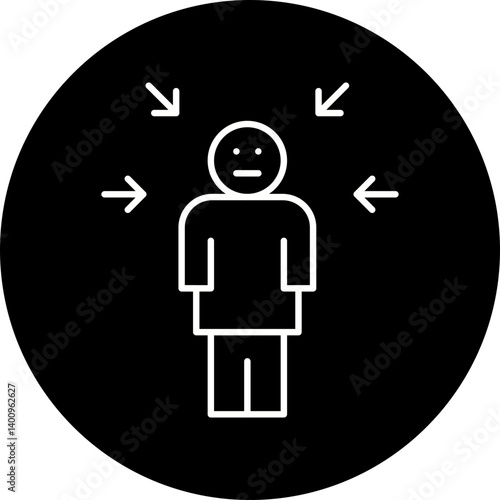 Guilt icon single vector illustration