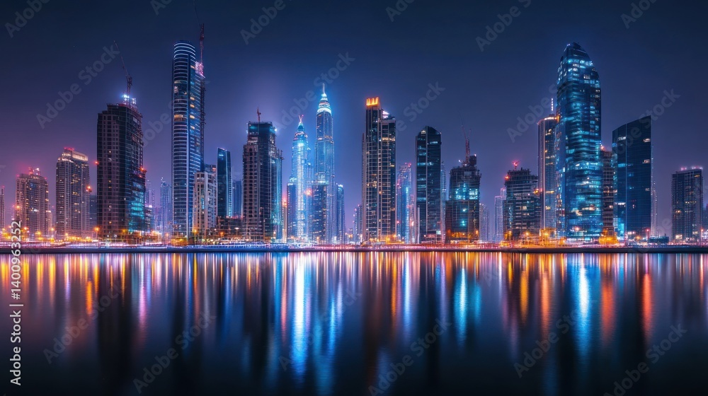 Fototapeta premium Cityscape at Night