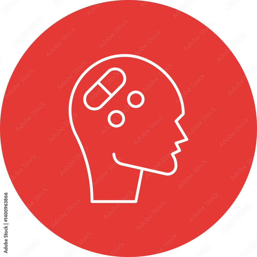 Drug Addiction icon single vector illustration Drug Addiction icon single vector illustration