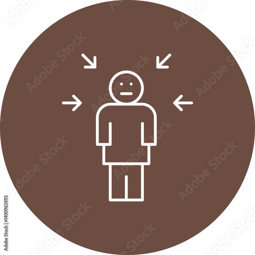 Guilt icon single vector illustration