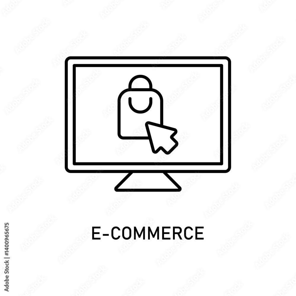 Icon a e-commerce, isolated against a clean background. Icon a e-commerce, isolated against a clean background.