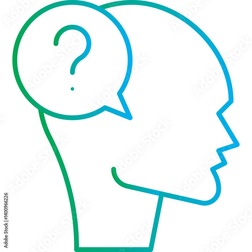 Confusion icon single vector illustration