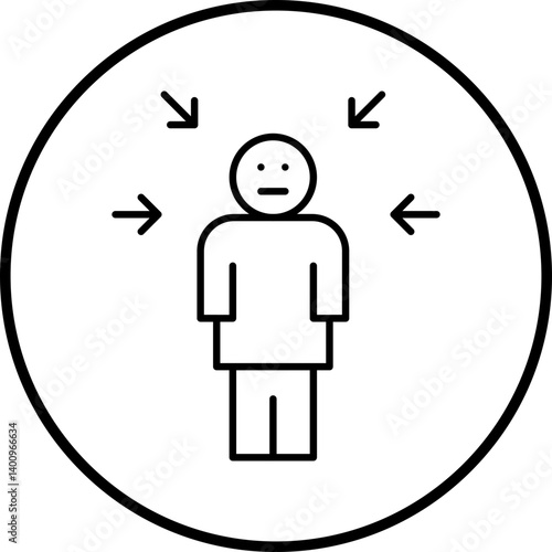 Guilt icon single vector illustration
